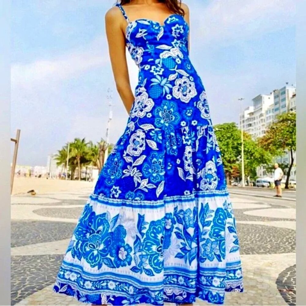 Beautiful Farm Rio  "Full of Flowers" Midi Dress NWT XL